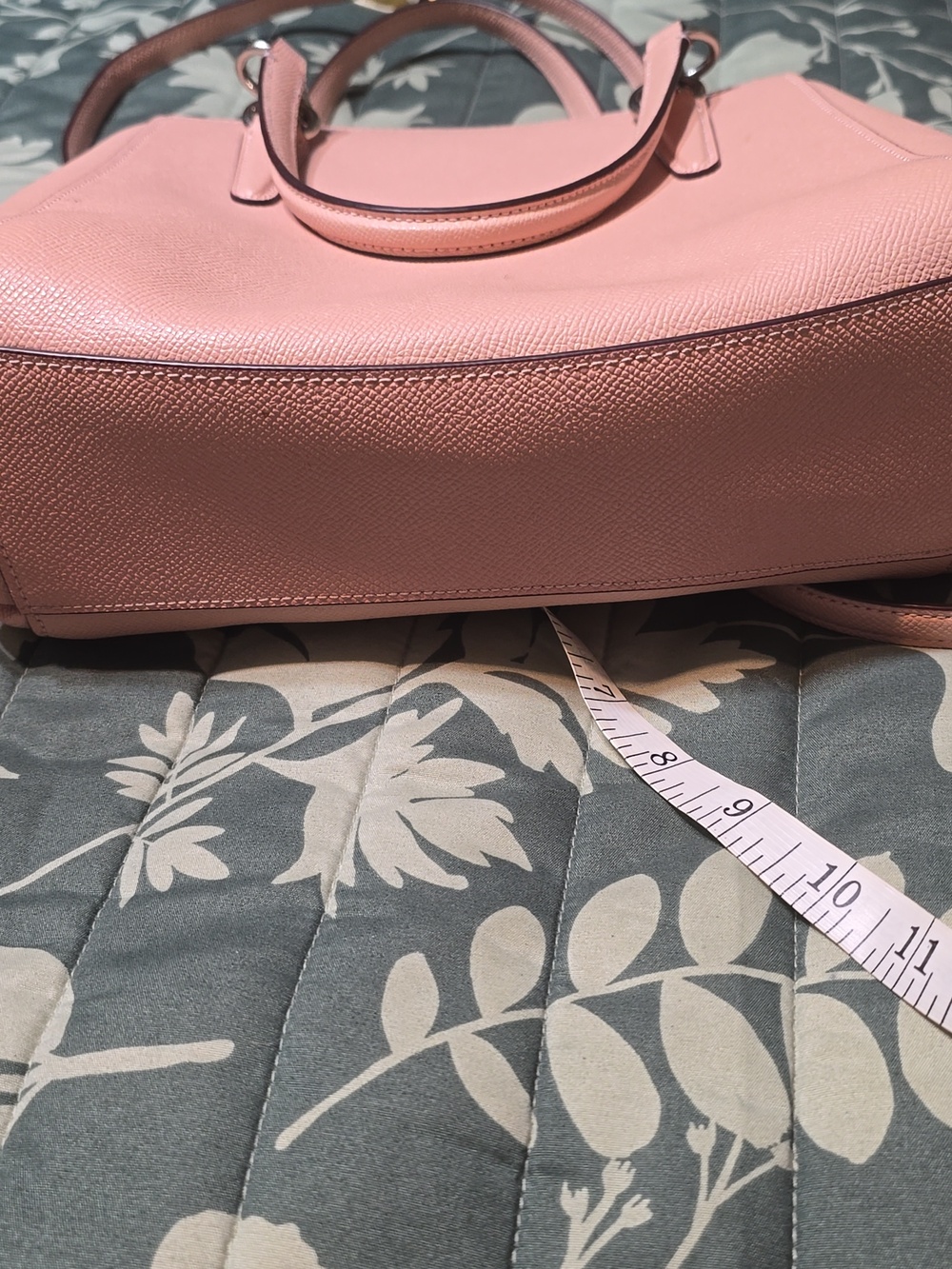 Coach Blush Pink Leather Satchel with Detachable Strap - Picture 8 of 8
